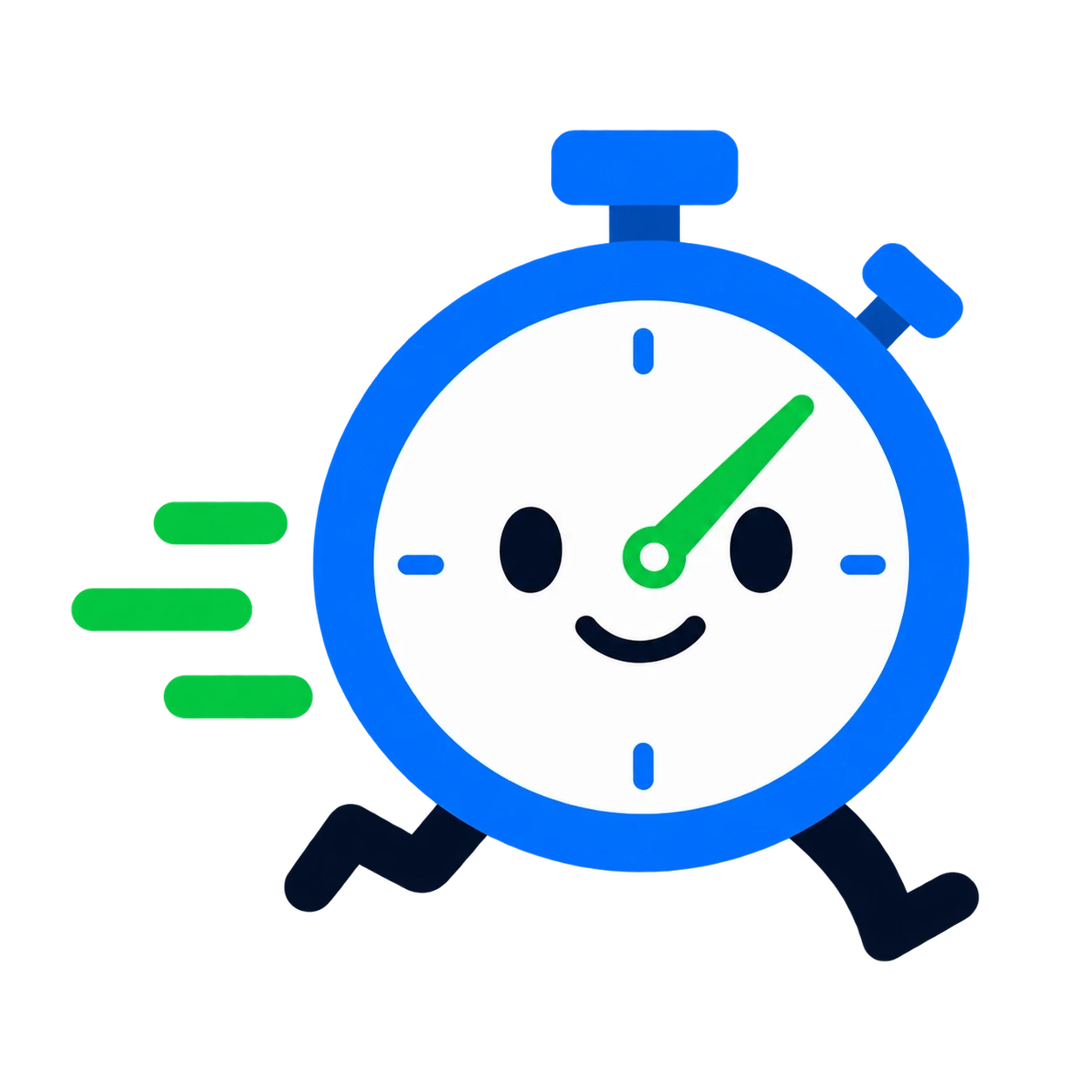 Chrono, the My Pick Rate stopwatch mascot